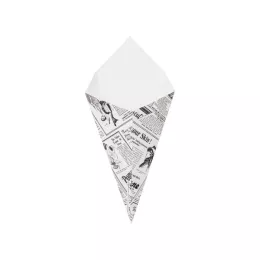 Cônes pour frites Times 250g 160x270mm carton ingraissable